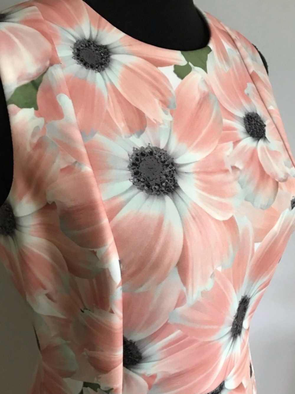 Calvin Klein Peach Floral Sleeveless Dress